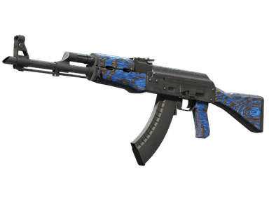 StatTrak™ AK-47 | Blue Laminate (Well-Worn)