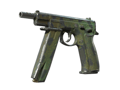 CZ75-Auto | Jungle Dashed (Well-Worn)