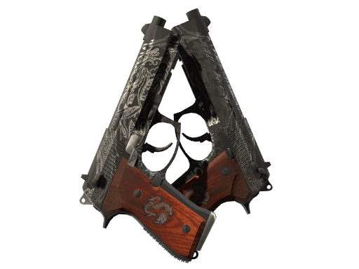 Dual Berettas | Dualing Dragons (Battle-Scarred)