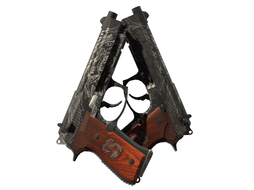 Dual Berettas | Dualing Dragons (Field-Tested)