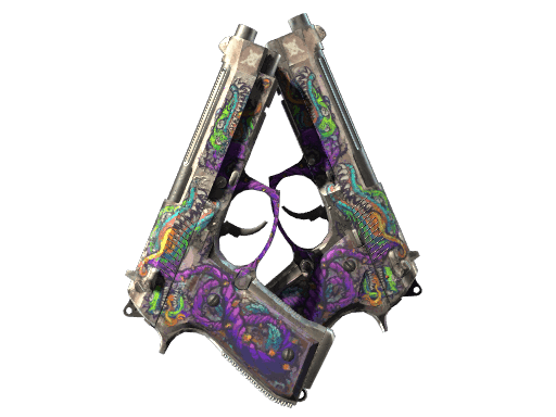 Dual Berettas | Flora Carnivora (Battle-Scarred)