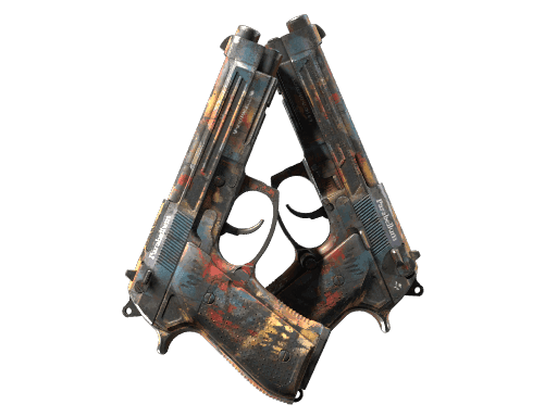 Dual Berettas | Hideout (Well-Worn)