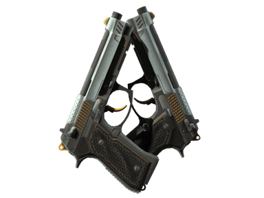 StatTrak™ Dual Berettas | Ventilators (Minimal Wear)