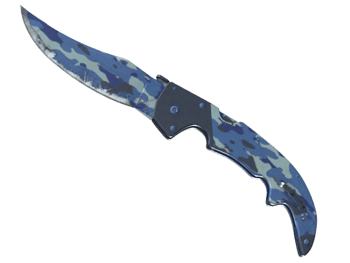 ★ StatTrak™ Falchion Knife | Bright Water (Well-Worn)