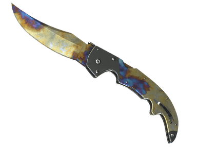 ★ StatTrak™ Falchion Knife | Case Hardened (Well-Worn)