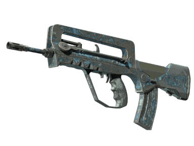 Souvenir FAMAS | Cyanospatter (Battle-Scarred)