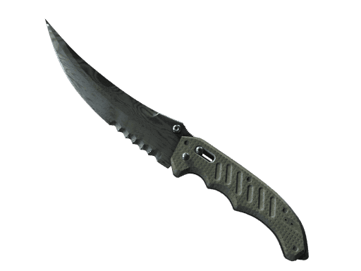 ★ StatTrak™ Flip Knife | Damascus Steel (Battle-Scarred)