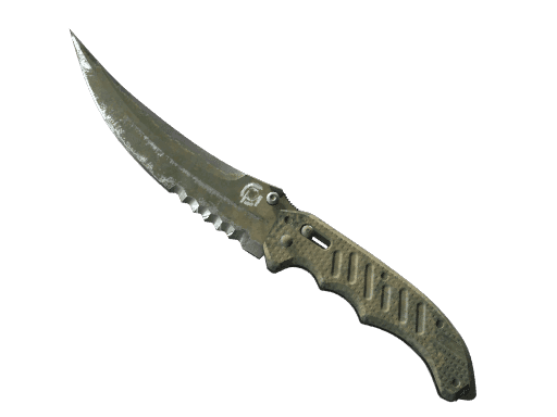 ★ Flip Knife | Safari Mesh (Battle-Scarred)