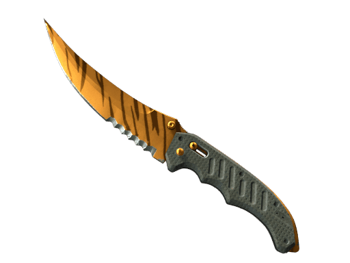 ★ StatTrak™ Flip Knife | Tiger Tooth (Minimal Wear)