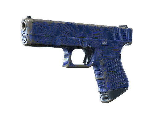 Glock-18 | Ocean Topo (Well-Worn)