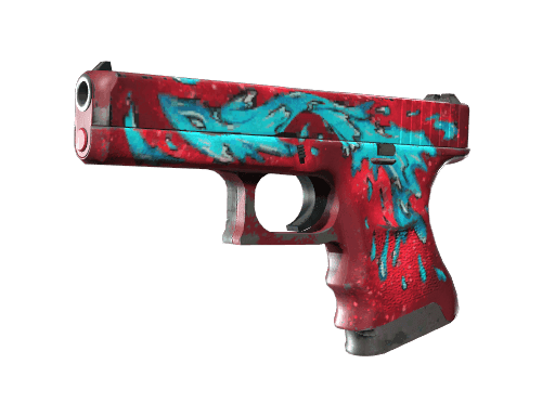 StatTrak™ Glock-18 | Water Elemental (Well-Worn)