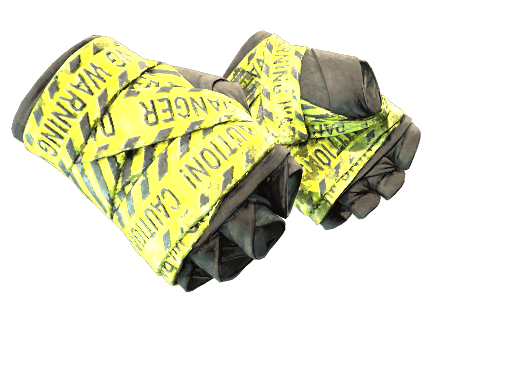 ★ Hand Wraps | CAUTION! (Battle-Scarred)