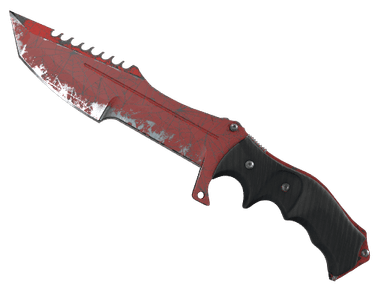 ★ Huntsman Knife | Crimson Web (Well-Worn)
