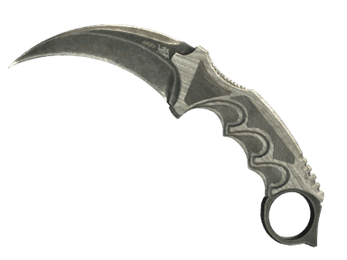 ★ Karambit | Black Laminate (Battle-Scarred)