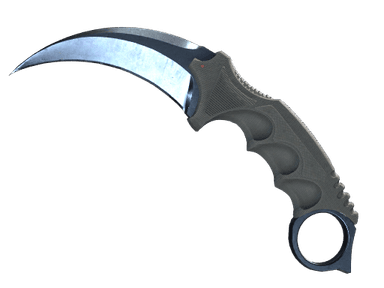 ★ Karambit | Blue Steel (Well-Worn)