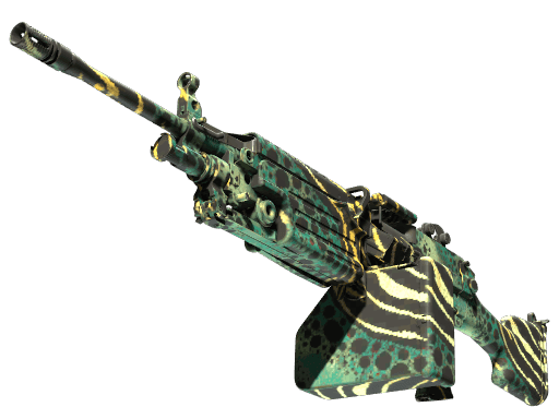 StatTrak™ M249 | Poison Dart (Minimal Wear)