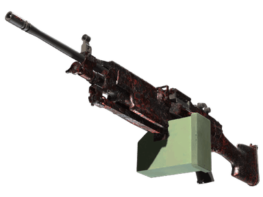 StatTrak™ M249 | Magma (Minimal Wear)