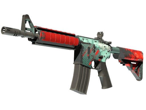 M4A4 | Bullet Rain (Well-Worn)
