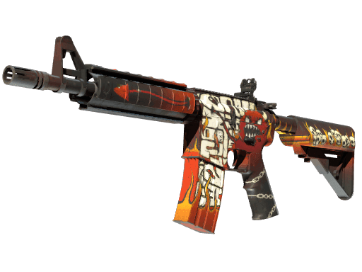 StatTrak™ M4A4 | Hellfire (Minimal Wear)