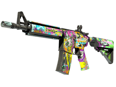 StatTrak™ M4A4 | In Living Color (Well-Worn)