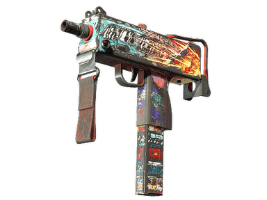 Souvenir MAC-10 | Derailment (Battle-Scarred)