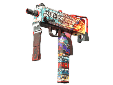 Souvenir MAC-10 | Derailment (Well-Worn)