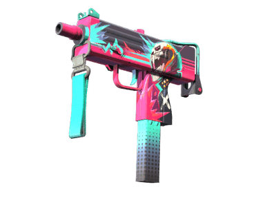 StatTrak™ MAC-10 | Neon Rider (Well-Worn)