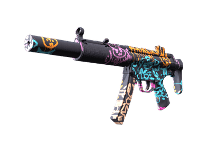 MP5-SD | Neon Squeezer (Battle-Scarred)