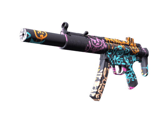 MP5-SD | Neon Squeezer (Well-Worn)