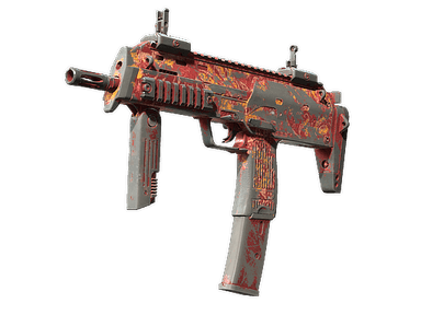MP7 | Coral Paisley (Battle-Scarred)