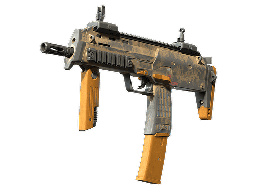 MP7 | Short Ochre (Battle-Scarred)
