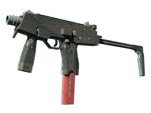 MP9 | Capillary (Battle-Scarred)