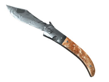 ★ Navaja Knife | Damascus Steel (Well-Worn)