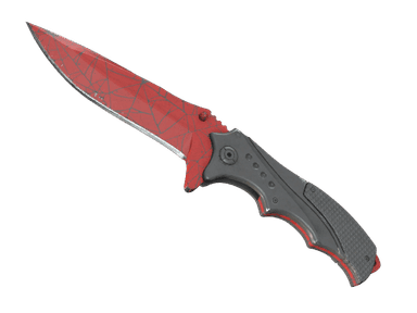 ★ StatTrak™ Nomad Knife | Crimson Web (Well-Worn)