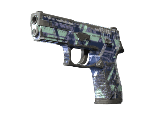 Souvenir P250 | Digital Architect (Battle-Scarred)