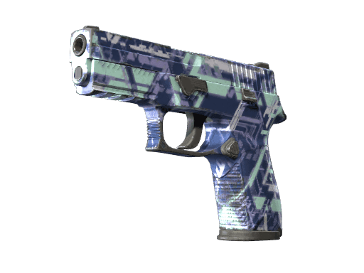 Souvenir P250 | Digital Architect (Well-Worn)