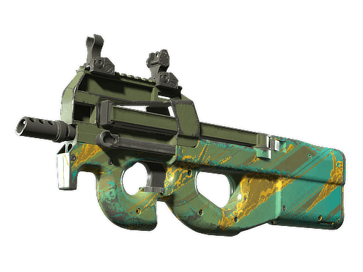 P90 | Mustard Gas (Well-Worn)