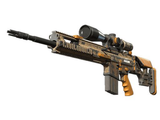 SCAR-20 | Short Ochre (Battle-Scarred)