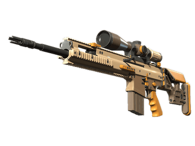 SCAR-20 | Short Ochre (Minimal Wear)