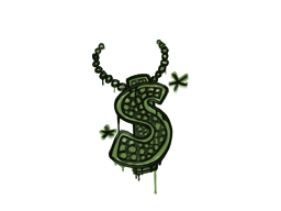 Sealed Graffiti | Bling (Battle Green)