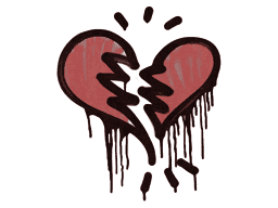 Sealed Graffiti | Broken Heart (Blood Red)