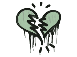 Sealed Graffiti | Broken Heart (Cash Green)