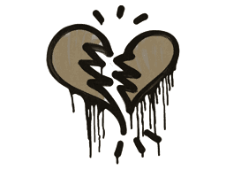 Sealed Graffiti | Broken Heart (Dust Brown)