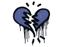 Sealed Graffiti | Broken Heart (SWAT Blue)
