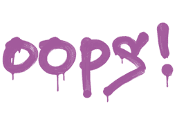 Sealed Graffiti | Oops (Bazooka Pink)