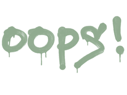 Sealed Graffiti | Oops (Cash Green)
