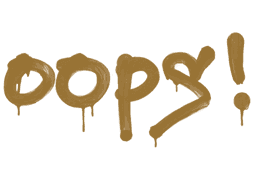 Sealed Graffiti | Oops (Desert Amber)