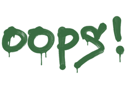 Sealed Graffiti | Oops (Jungle Green)