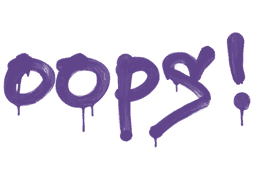 Sealed Graffiti | Oops (Monster Purple)