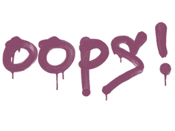 Sealed Graffiti | Oops (Princess Pink)